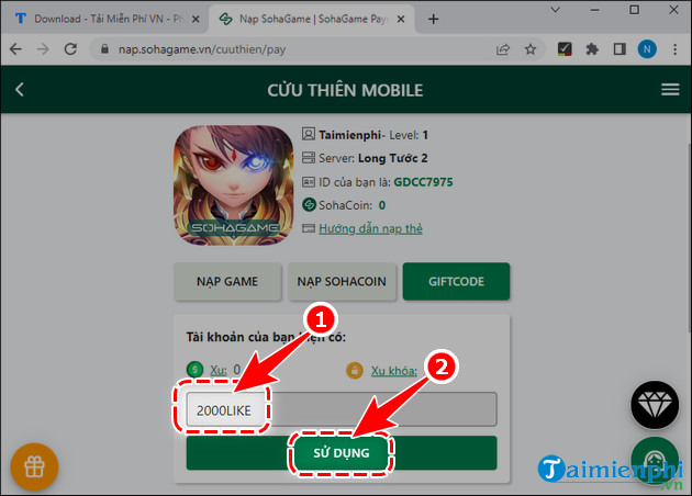 code cuu thien mobile sohagame 3 code cuu thien mobile sohagame 3