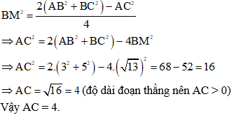 Công thức, cách tính độ dài đường trung tuyến cực hay, chi tiết - Toán lớp 10