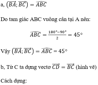 Công thức, cách tính góc giữa hai vecto cực hay, chi tiết - Toán lớp 10