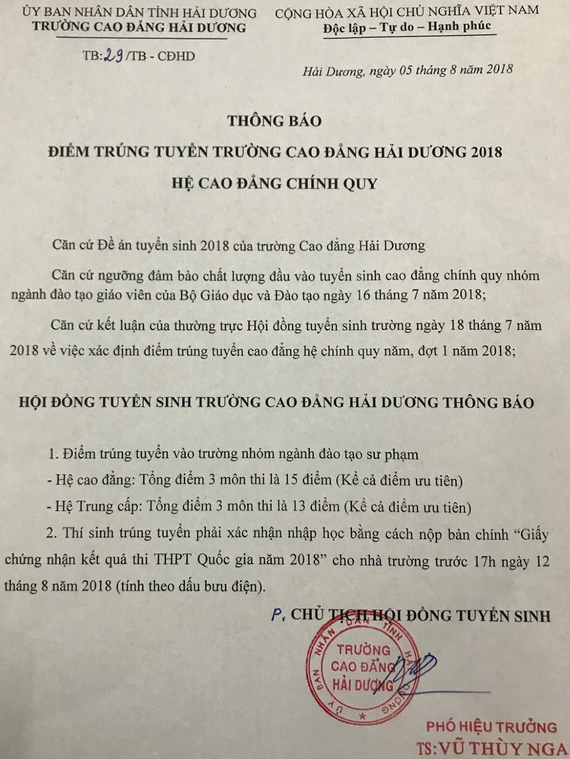 diem chuan cao dang hai duong diem chuan cao dang hai duong