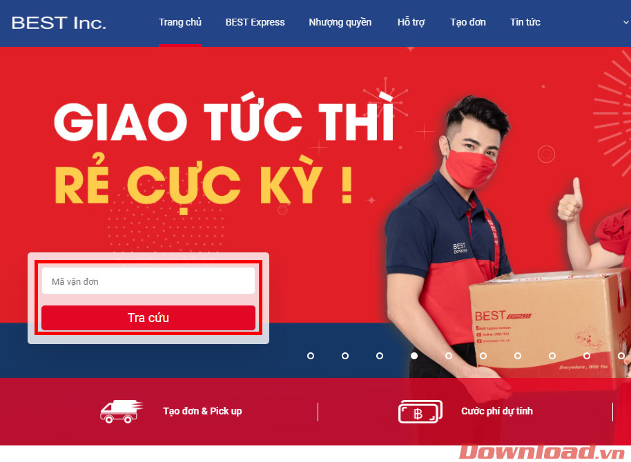 Các bước tra cứu vận đơn BESTExpress