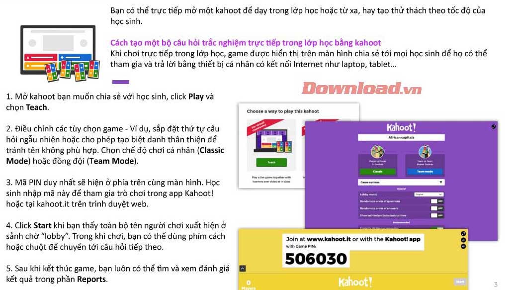 Hướng dẫn sử dụng Kahoot!