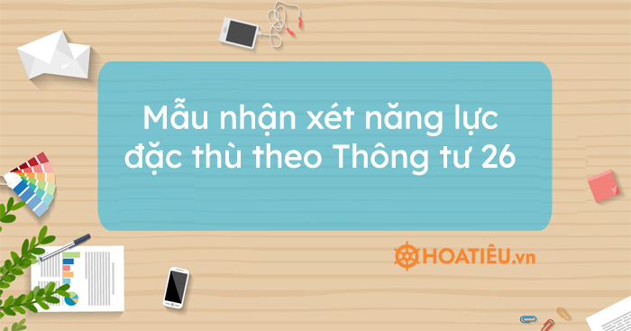 Lời nhận xét học sinh THCS, THPT theo Thông tư 26