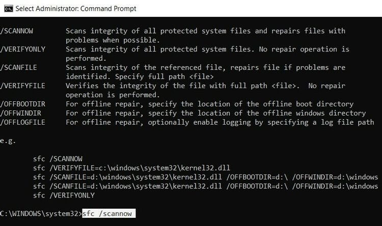 Lệnh Command Prompt trong Windows 10