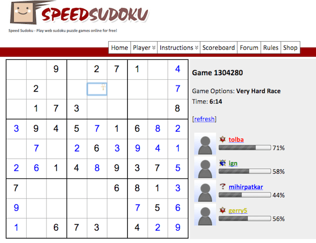 Sudoku tốc độ