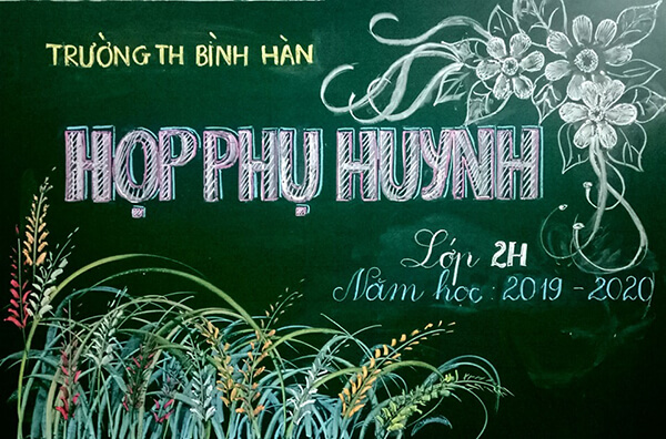 mẫu bảng họp phụ huynh