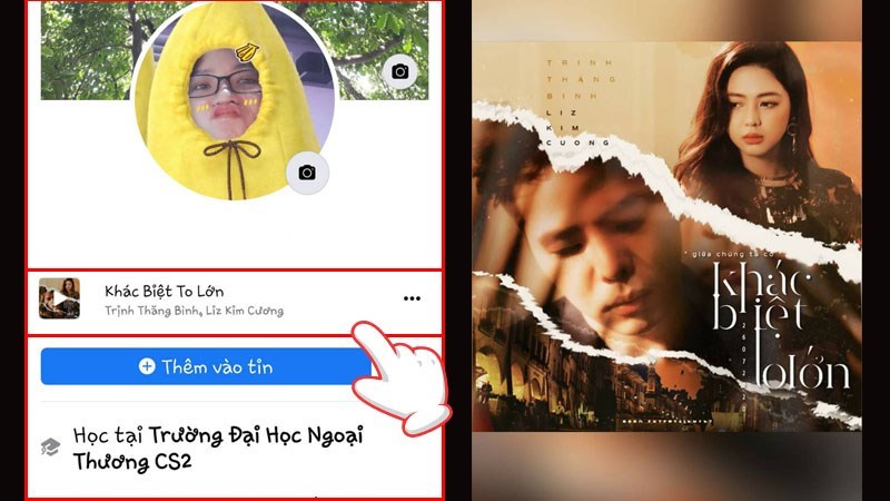 Cách làm trend tiểu sử đối cho cặp đôi trên Facebook