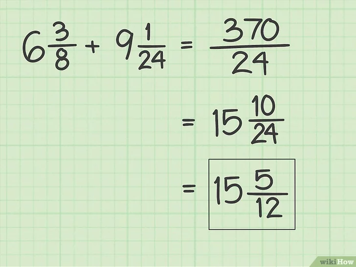 Tiêu đề ảnh Add Fractions With Unlike Denominators Step 11