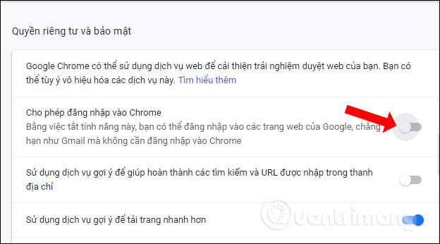 Chrome bo tu dang nhap tai khoan Google 3 Chrome bo tu dang nhap tai khoan Google 3