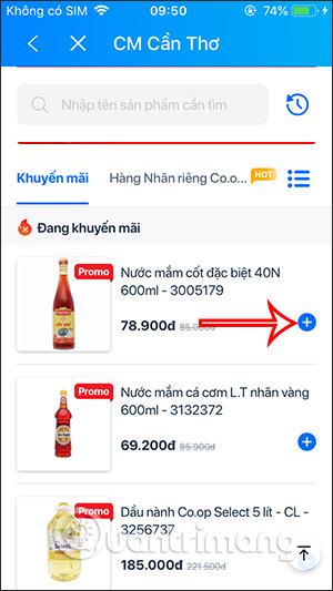 B4: Hướng dẫn đặt hàng Coopmart trên Zalo