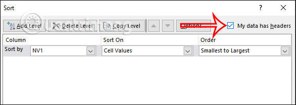 Excel sap xep theo mau 3 Excel sap xep theo mau 3