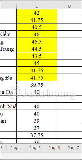 Excel sap xep theo mau 6 Excel sap xep theo mau 6