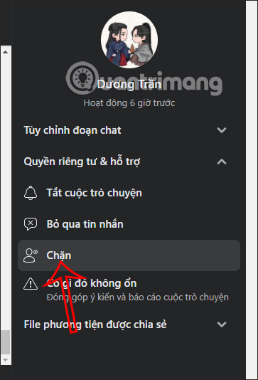 Messenger chan tin nhan 5 Messenger chan tin nhan 5