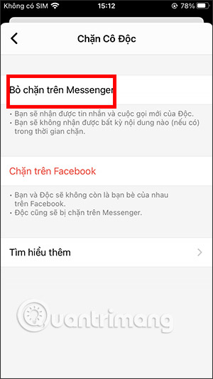 Messenger chan tin nhan 8 Messenger chan tin nhan 8