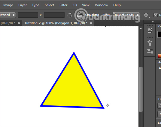 Photoshop ve hinh tam giac 3 Photoshop ve hinh tam giac 3