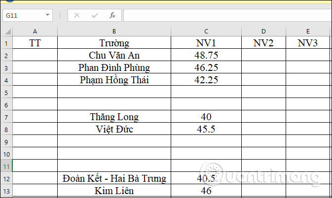 danh so thu tu trong Excel 10 danh so thu tu trong Excel 10