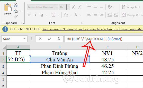 danh so thu tu trong Excel 11 danh so thu tu trong Excel 11