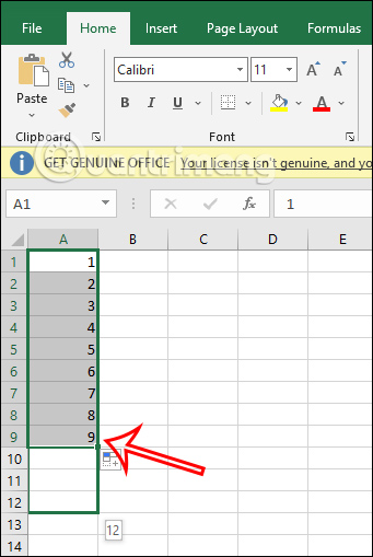 danh so thu tu trong Excel 2 danh so thu tu trong Excel 2