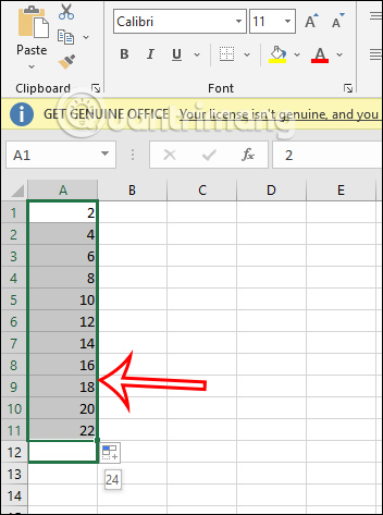 danh so thu tu trong Excel 3 danh so thu tu trong Excel 3