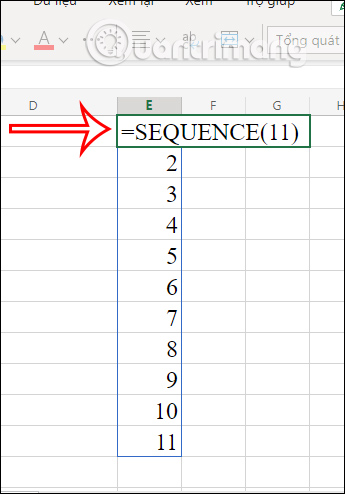 danh so thu tu trong Excel 7 danh so thu tu trong Excel 7