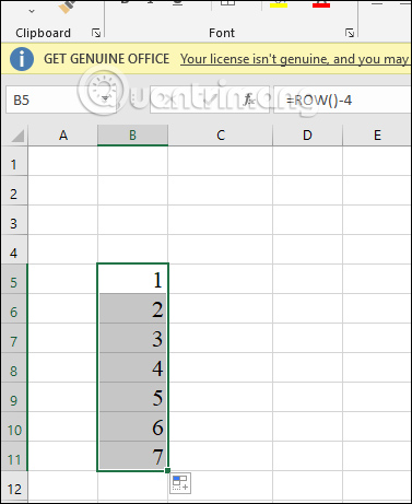 danh so thu tu trong Excel 9 danh so thu tu trong Excel 9