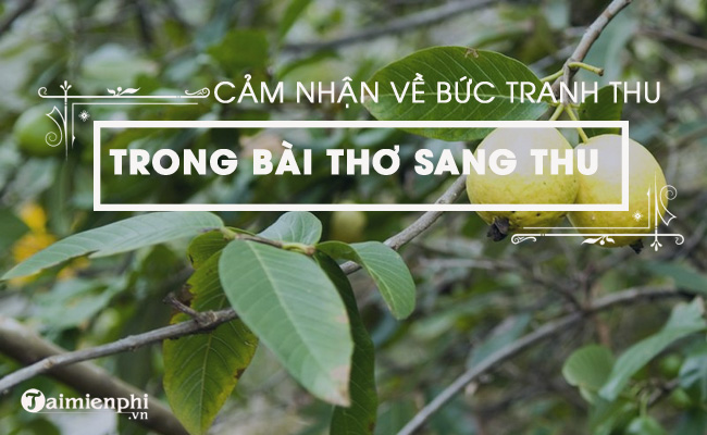 cam nhan ve buc tranh mua thu trong bai tho sang thu