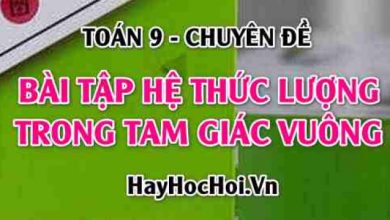 Bai tap He thuc luong trong tam giac vuong co 390x220 1 Bai tap He thuc luong trong tam giac vuong co 390x220 1