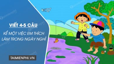 Viet 4 5 cau ke mot viec em thich lam trong 390x220 1 Viet 4 5 cau ke mot viec em thich lam trong 390x220 1