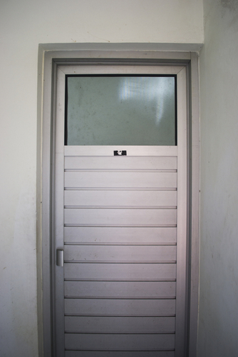 Aluminium bathroom door