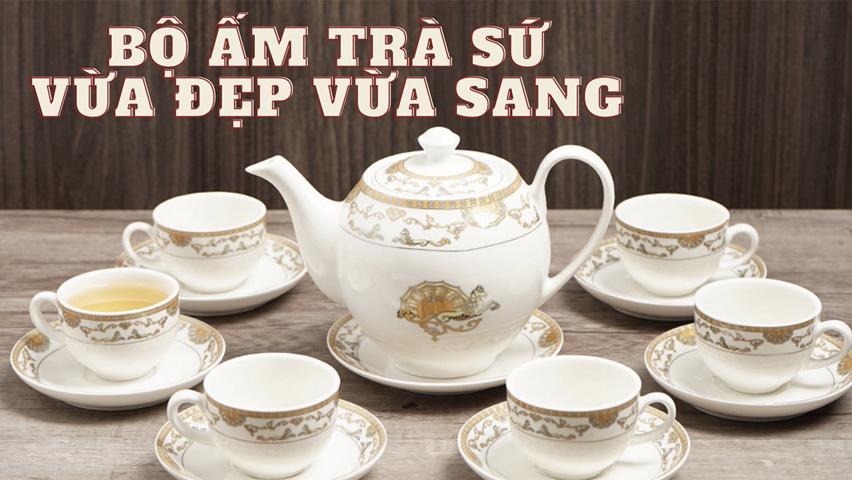 Bộ ấm trà sứ