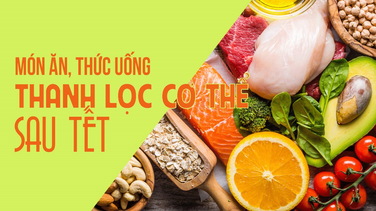 Món ăn, thức uống thanh lọc cơ thể