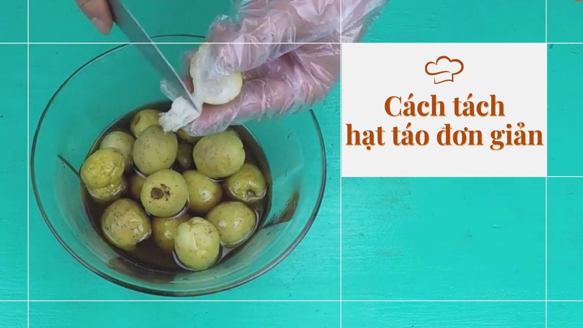 Cách tách hạt táo nhanh