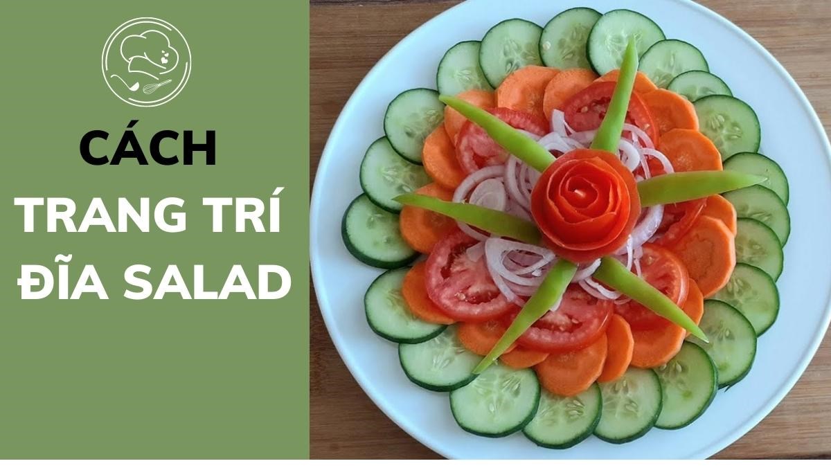 Trang trí đĩa salad