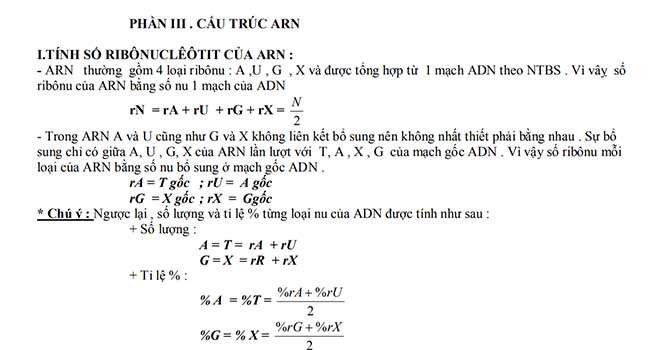 CẤU TRÚC ARN