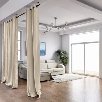 Curtain hall partition