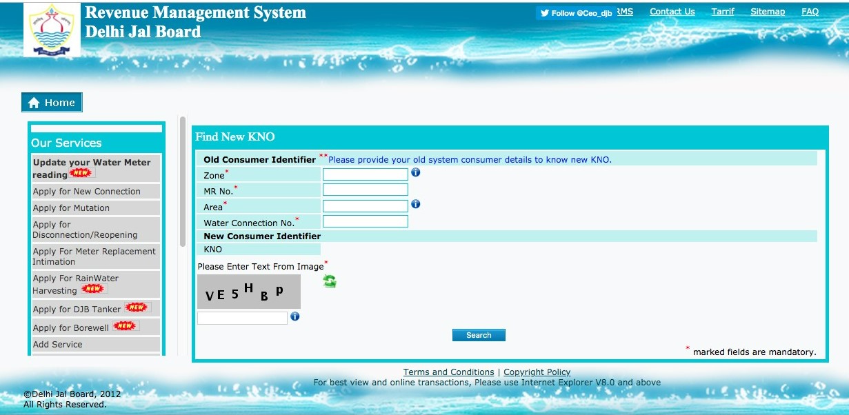 Delhi Jal Board bill payment