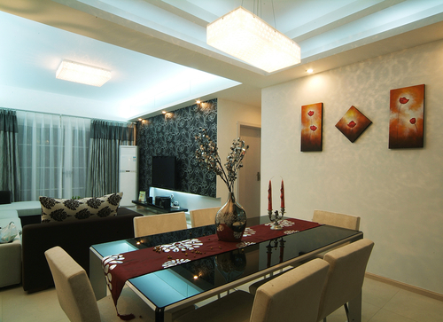 Dining room ceiling design with POP