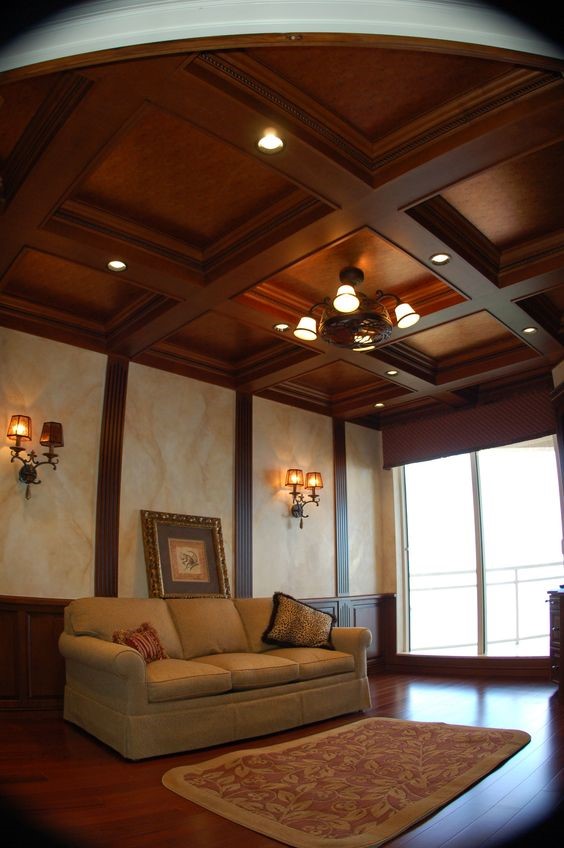 Wooden false ceiling