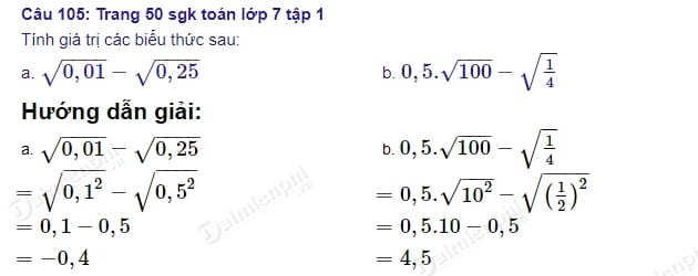 giai toan lop 7 on tap chuong 1