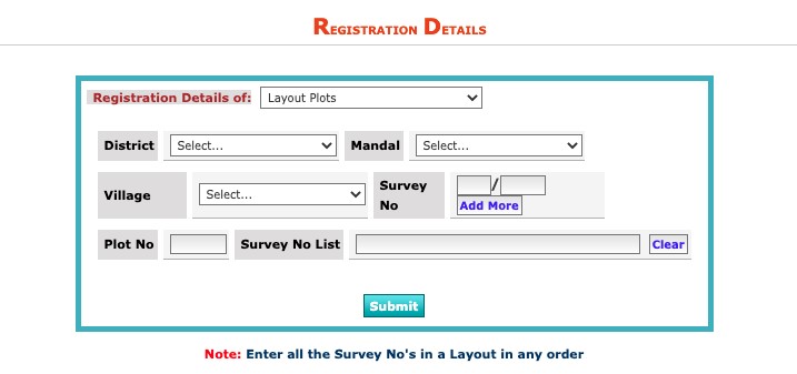 IGRS Andhra Pradesh Registration details