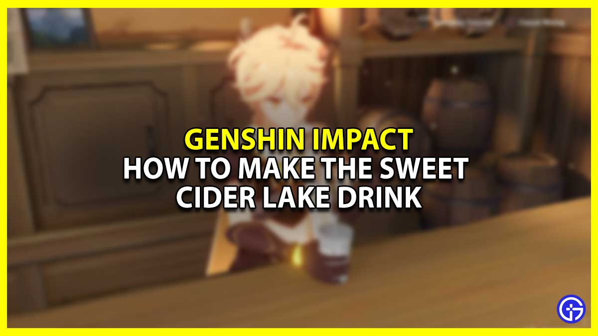 how to make sweet cider lake