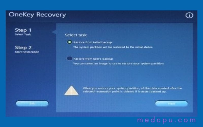 How to reset lenovo laptop using Lenovo OneKey Recovery (OKR)