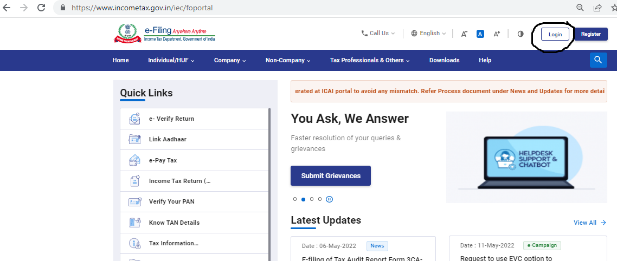 ITR login: Guide to Income-tax E filing login and registration