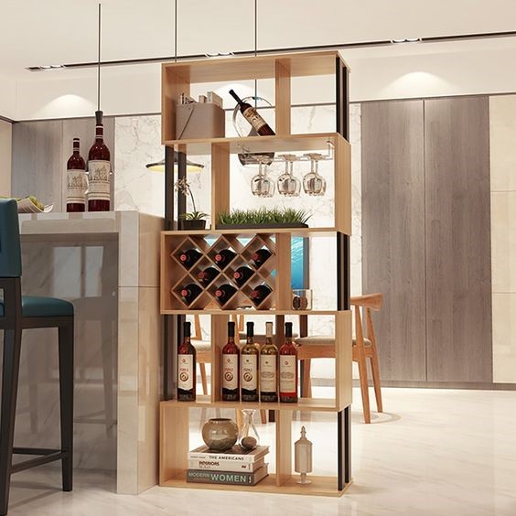 Living room divider cabinet designs- Bar unit