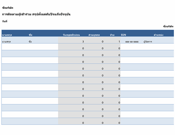 Top 14 แบบฟอร์มตารางการทํางาน excel 2565