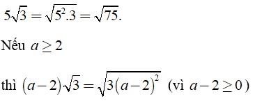 Lý thuyết: Biến đổi đơn giản biểu thức chứa căn thức bậc hai