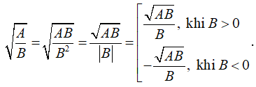 Lý thuyết: Biến đổi đơn giản biểu thức chứa căn thức bậc hai