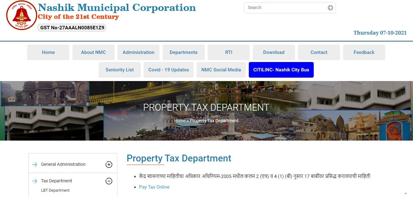 Nashik property tax