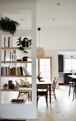 open shelving