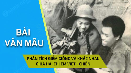 phan tich diem giong va khac nhau giua hai chi em viet chien trong truyen nhung dua con trong gia dinh